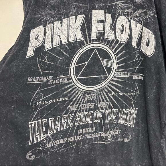 Pink Floyd Dark Side of the Moon Burnout Tee - Size 2XL - Picture 4 of 6